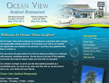 Tablet Screenshot of oceanviewseafoodcolumbia.com